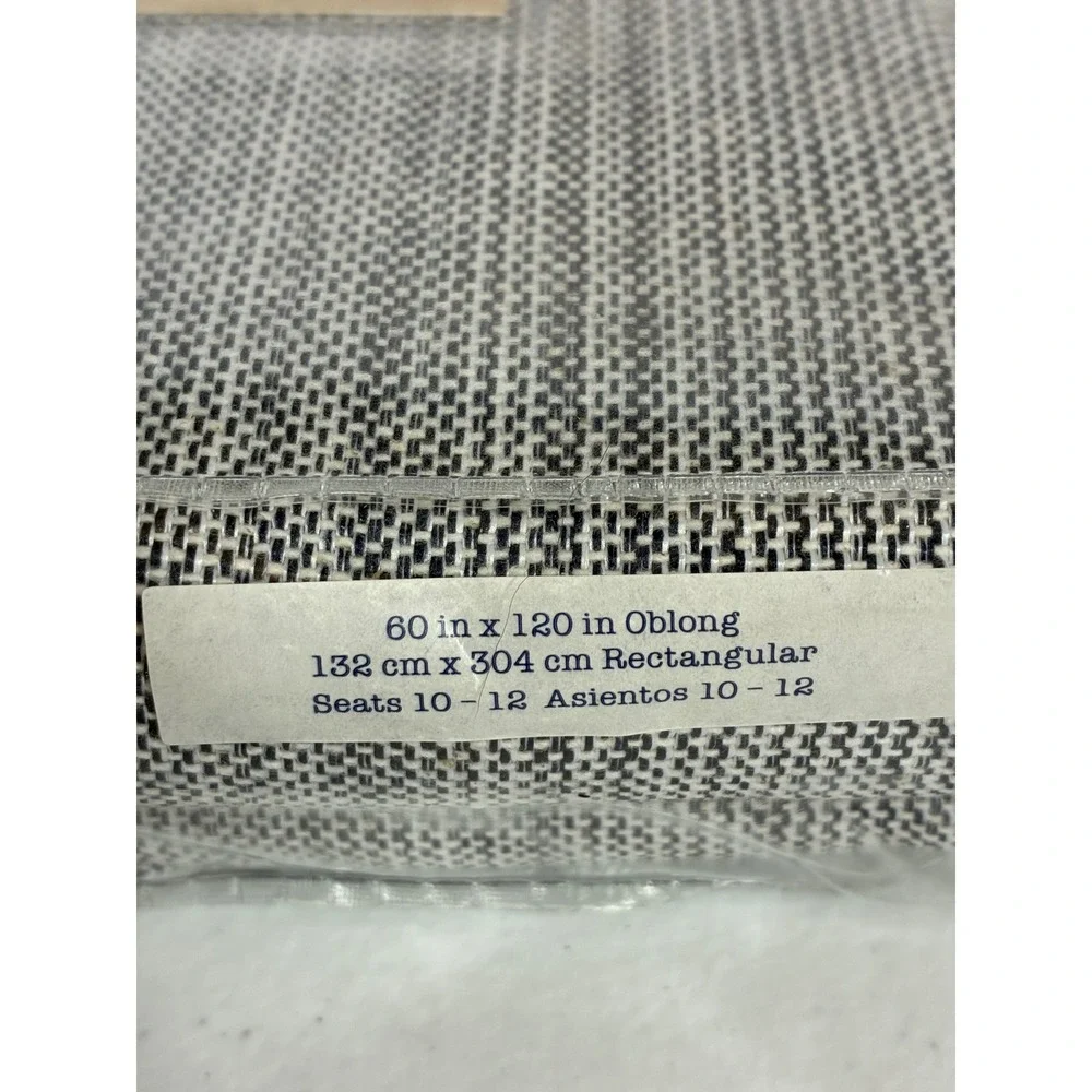 Our Table Textured Tablecloth Pageant Blue 60x120 Oblong Rectangular Seats 10-12
